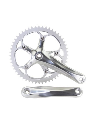Alloy 540 Track Crankset 52T x 175mm Matt Silver.